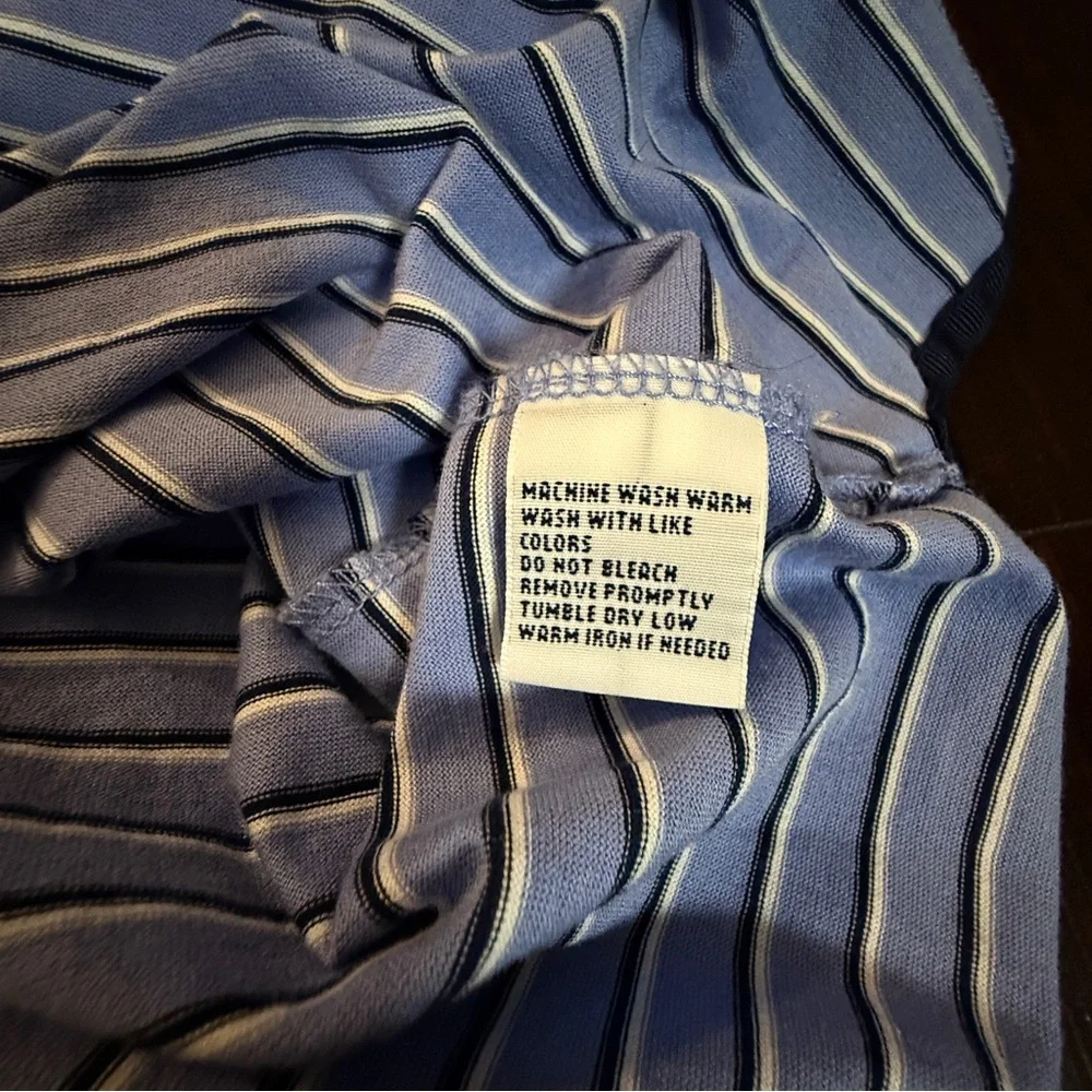 Ralph Lauren Polo Golf Pro Fit Men's Polo Shirt - Size XL Blue Striped Pony Logo